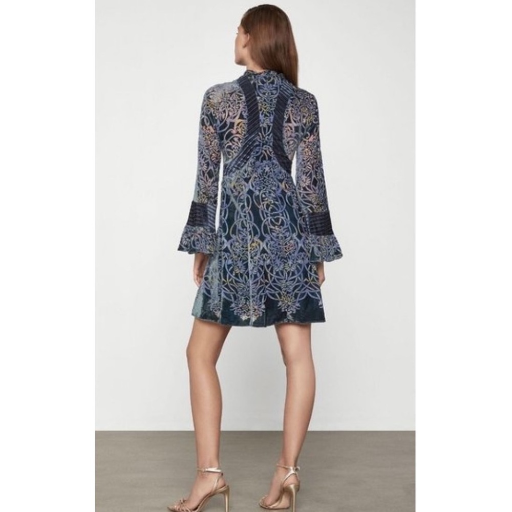 NWT BCBG Vienna Scroll Burnout Vintage Vibe Dress - Picture 3 of 7